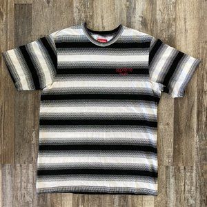 Supreme Gradient Striped SS FW18 - Black - Size M